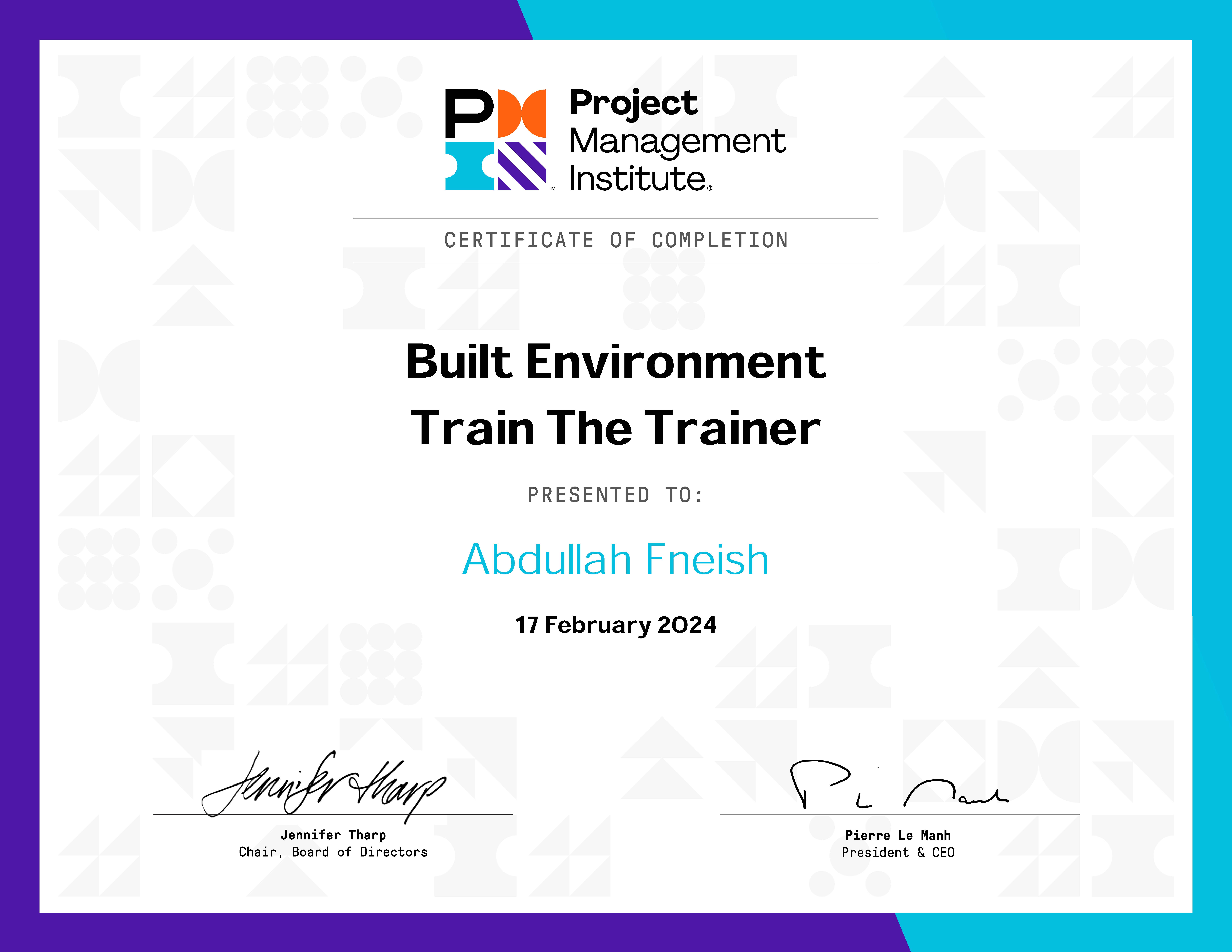 Built Environment Train The Trainer