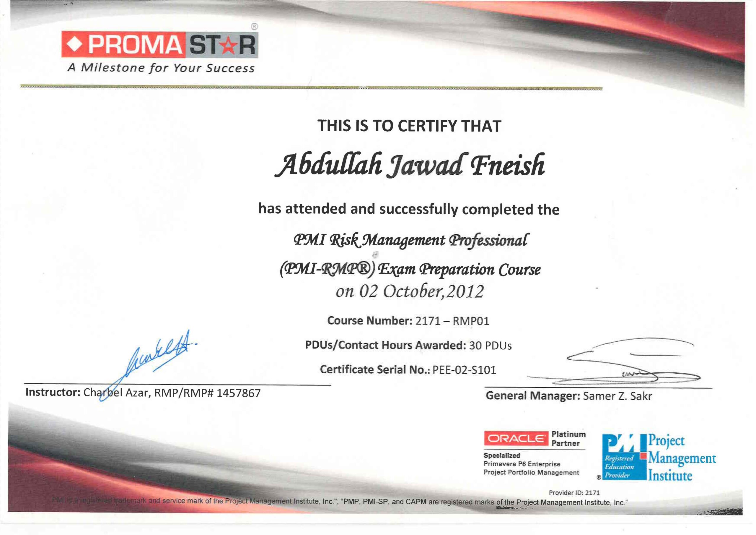 Risk Management Professional Certification