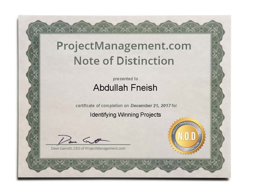 Identifying Winning Projects